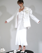 Юбка "В шелках" зефирная макси