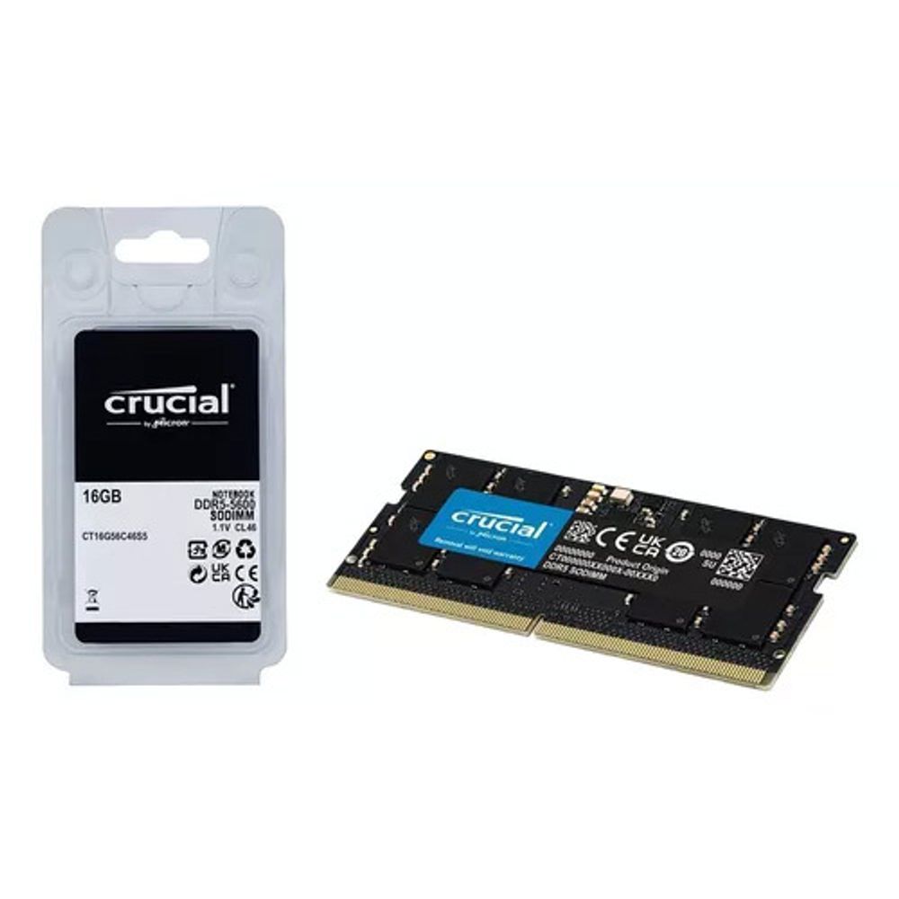 Оперативная память Crucial 16GB 5600МГц DDR5, SO-DIMM CL40