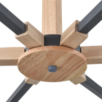 8096/6C MODERNI LN25 267 серый/серый металл, дерево/металл Люстра потолочная Е27 6*60W 220V COLANGE