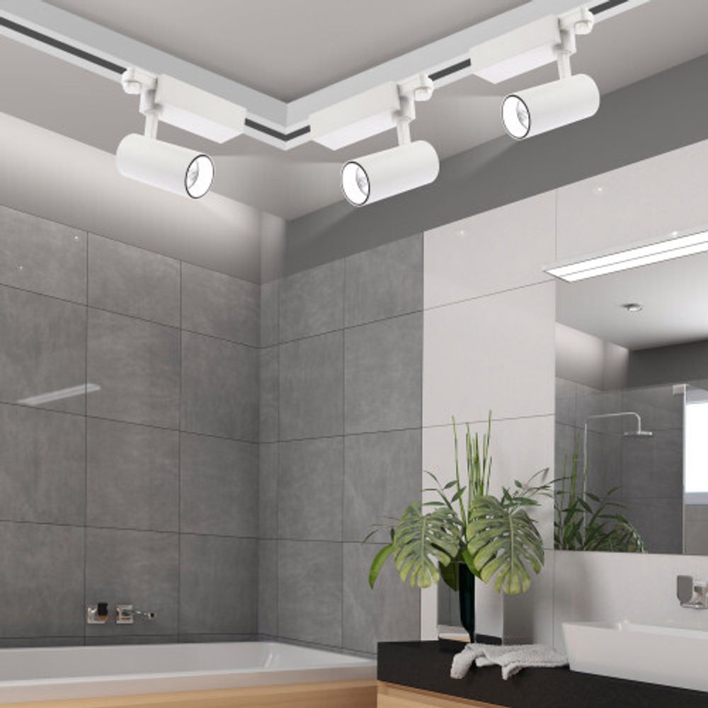 Трековый светильник трехфазный ЭРА SТR-30-36-30K-W20 узкий луч 3000K белый