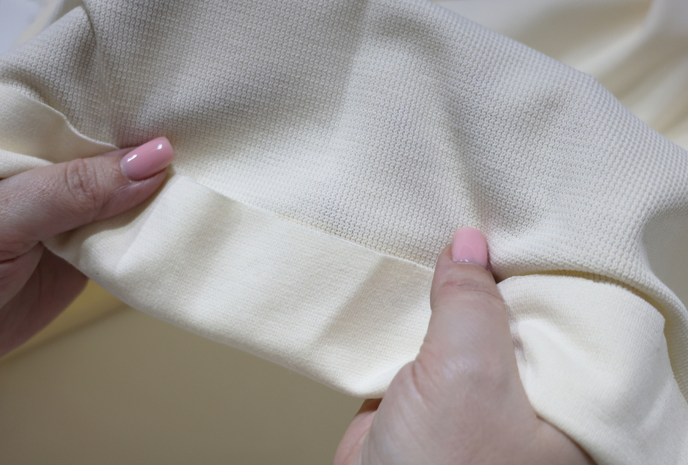 МОЛОКО - Трикотаж Джерси фактурное, компакт пенье (КРВ645 Елена)