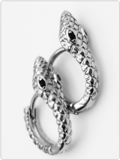 Серьги кольца "Змейки".