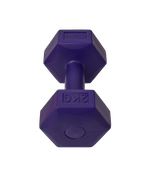 Гантель гексагональная DB-305 2 кг, пластиковый, фиолетовый, пара