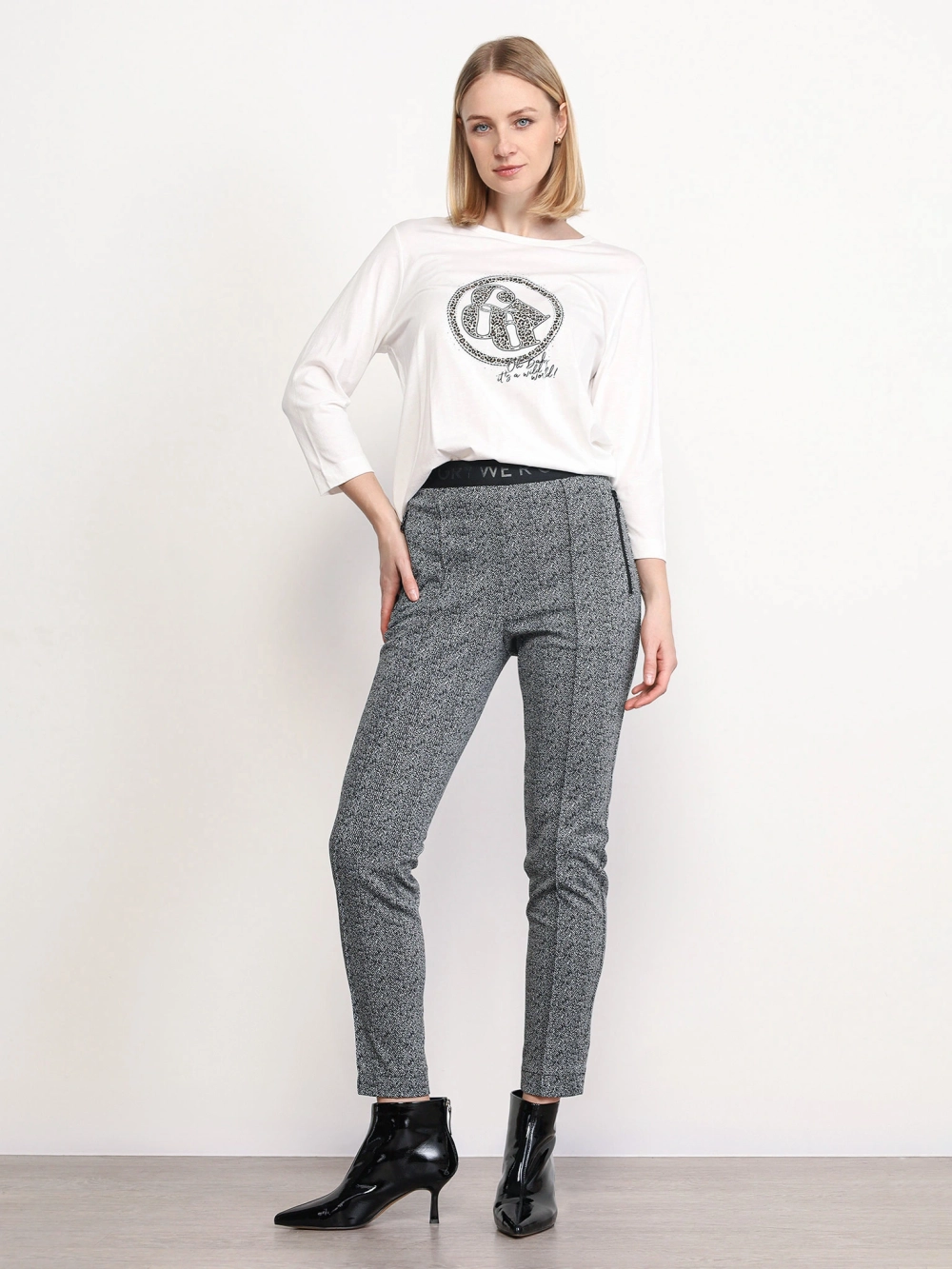 Лонгслив из хлопка и модала