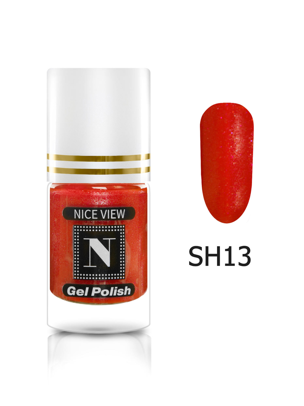 Nice View Гель-лак для ногтей Luma Shimmer, SH-013, Tomato, 7 мл