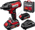 ЗУБР С1-18, 18 В, 250 Н·м, 2 АКБ (2 А·ч), винтоверт ударный, кейс (ГВЛ-255-22)