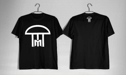 Футболка Infected Mushroom (черная-белый принт) (S)