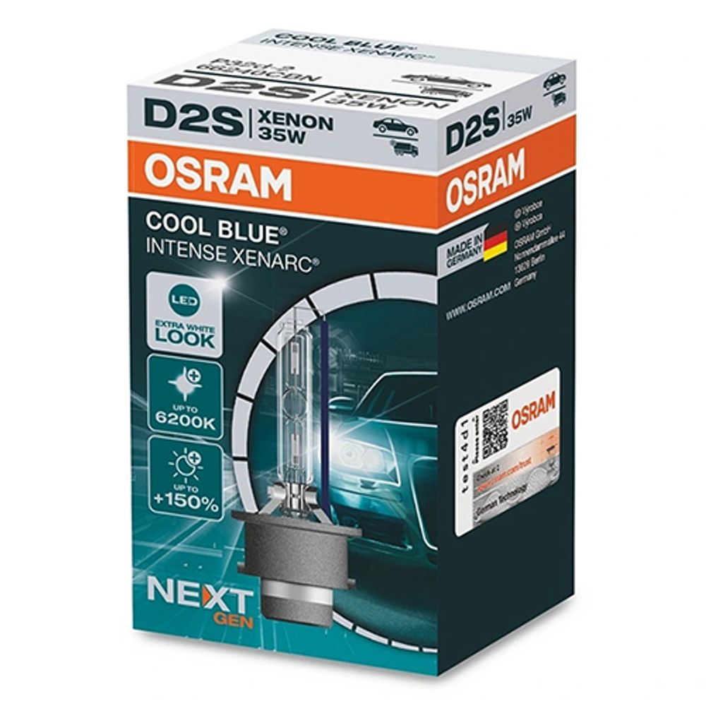 Ксеноновая лампа Osram D2S Xenarc Cool Blue Intense NEXT GENERATION