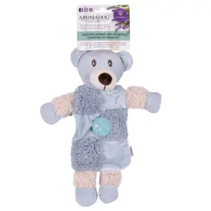 Игрушка для собак AROMADOG Мишка 20 см с 3 пищалками голубой