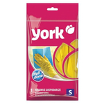 Перчатки резиновые с хлопковым напылением, (S) YORK