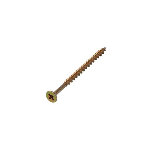 Саморез по дереву 4,2х75(76) мм желтый цинк