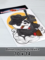 Наклейка - Панда Гангстер