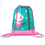 Мешок для обуви ЮНЛАНДИЯ, светоотражающая полоса, 47х37 см, "Meow", 229170