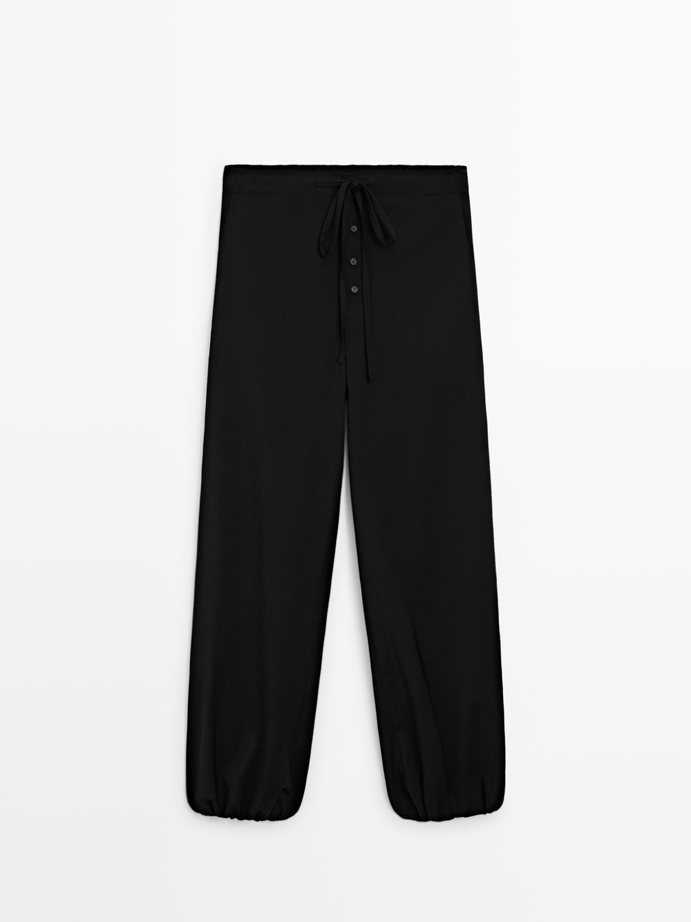 Massimo Dutti Джинсы Barrel Fit свободного кроя, черный