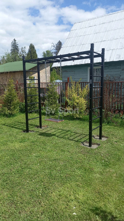 Монтаж уличной шведской стенки Sv Sport Рукоход (4 вертикальных столба)