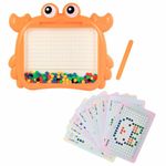 Мозаика магнитная развивающая для детей "Краб", стилус, 101 магнит, 10 карточек, BAMBOX, 665889