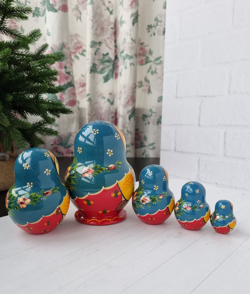 Матрёшка "С курочкой" традиция 5м 15см пузатая