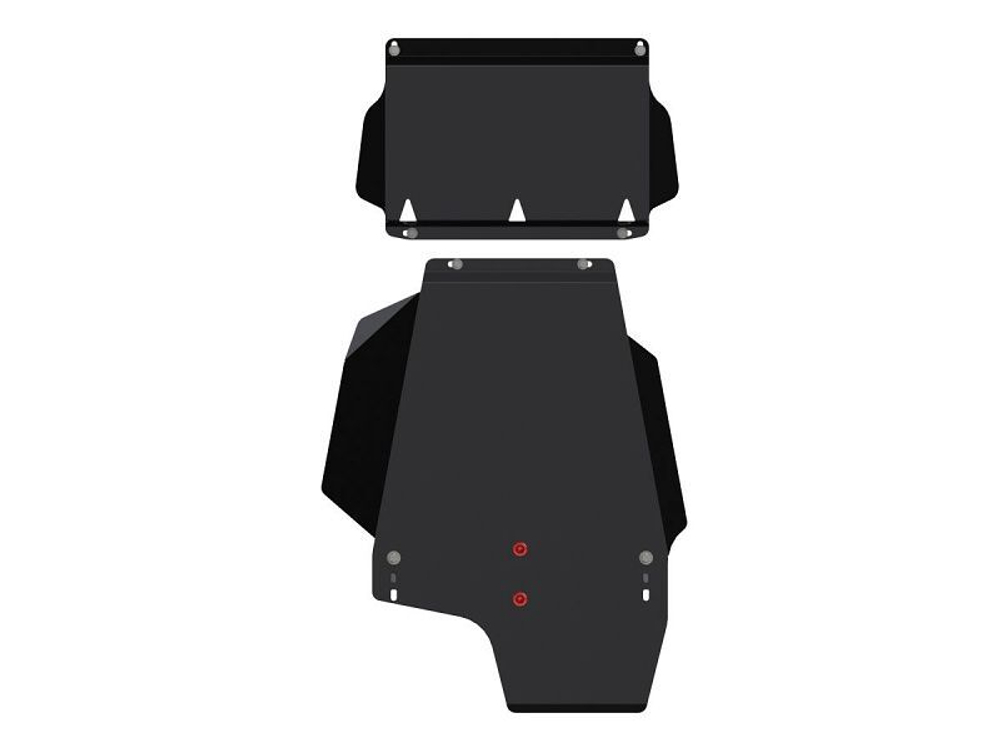 Защита картера и КПП Sheriff для Mitsubishi Pajero III 1999-2006 арт.14.0424