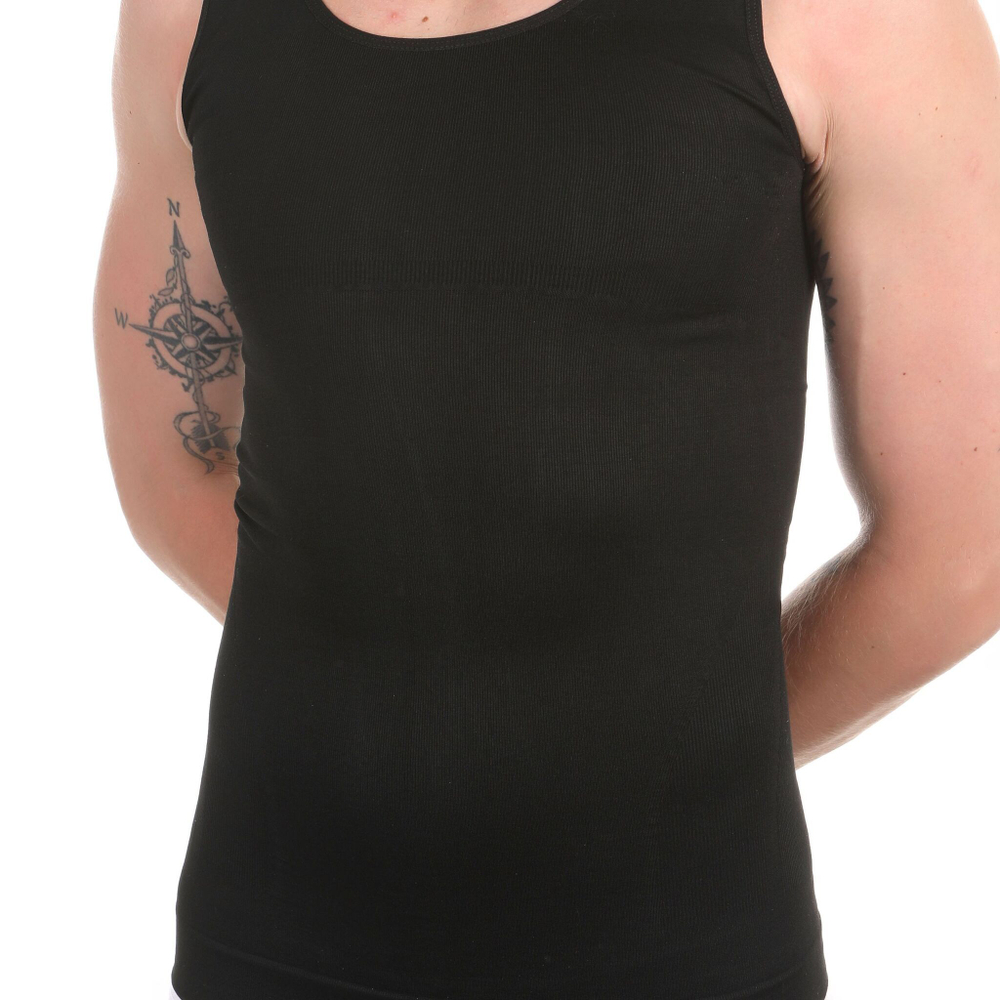 Мужская майка двойной утяжки (Размер: XXL) (Цвет: черный)