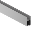 Накладной/подвесной алюминиевый профиль,32,2х71,5х2000. Цвет: Анодированное серебро,серия:DN8HF
