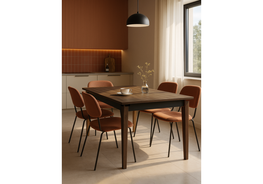 Стол деревянный Woodville Алвин дуб вотан, графит