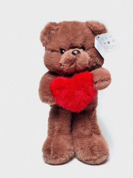 Мягкий "Мишка с сердцем" 30-33 см оптом