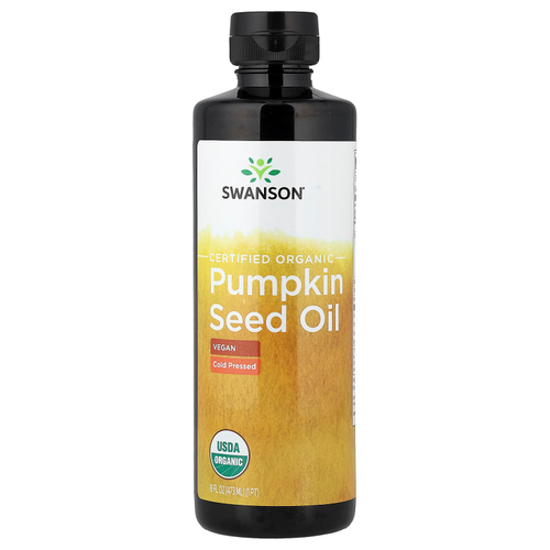 Swanson Vitamins, Сертифицированное органическое масло семян тыквы, 473 мл (16 жидк. унц.)
