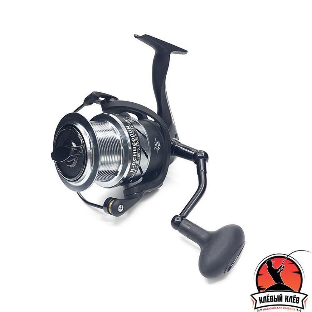 Катушка безынерционная Namazu Carp Hunter NEW CH6000, 5+1 подш., метал. шпуля + запасная графит. шпу