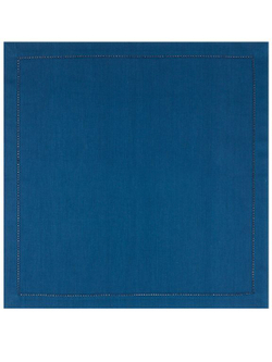 Комплект салфеток АТЛАСНЫЕ синие 6 шт 45*45 см
