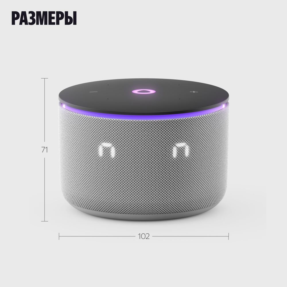 Умная колонка Яндекс Мини 3 Про серый