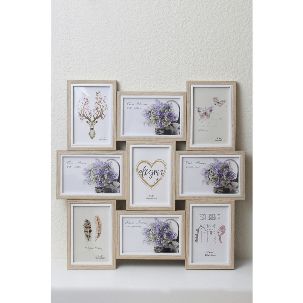 Фоторамка на 9 фото 10*15см «Ella» цвет белый