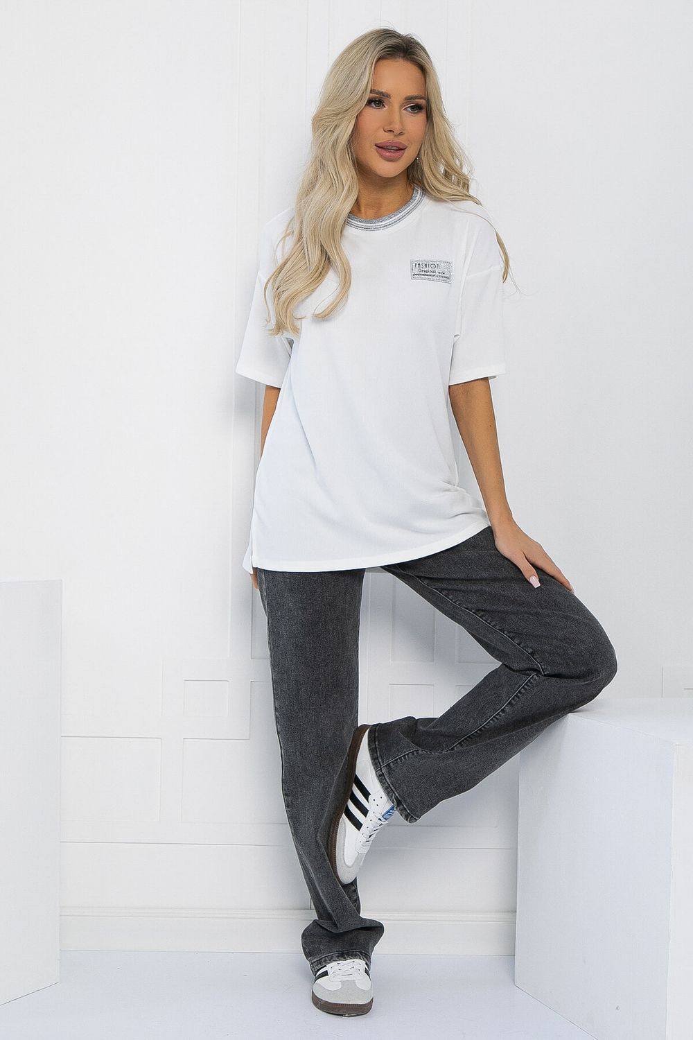 Футболка Ника (белая) Б12940-7М LT Collection