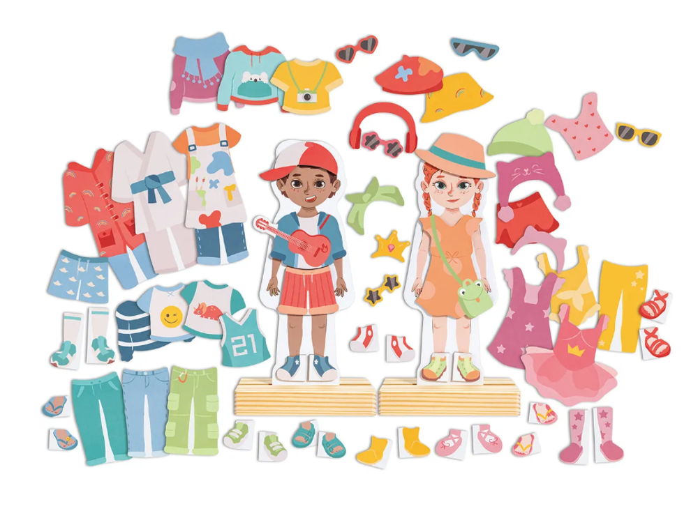 Детский магнитный конструктор "Меняй наряд"