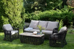 "Ницца" лаунж-зона из искусственного ротанга, цвет бронзовый