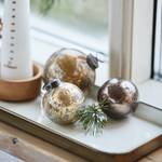 Ёлочный шар pebbled rustic brown