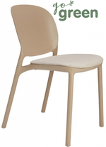 Стул пластиковый с обивкой Scab Design Hug, тортора