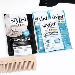 Стойкая крем-краска STYLIST COLOR PRO Гиалуроновая, тон пепельный блонд, 115 мл