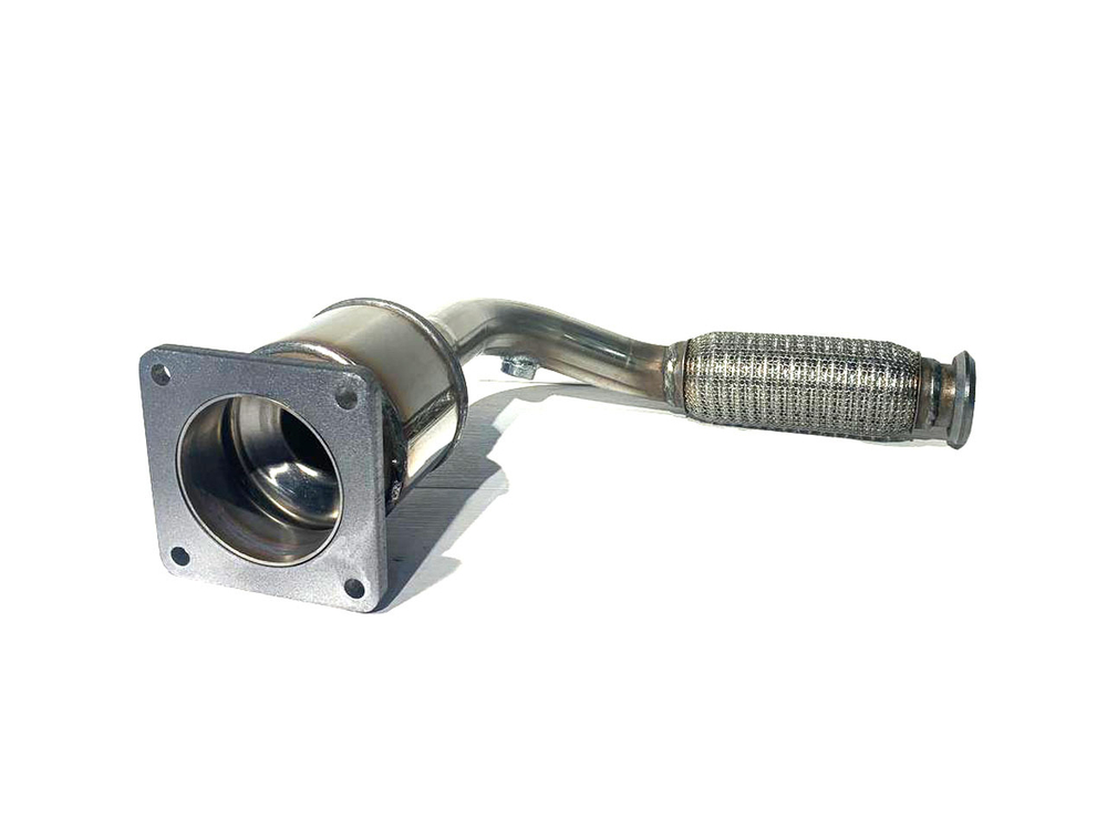 GP-42505, Пламегаситель на Peugeot 307 1,4-1.6л (двиг. TU5JP4B_EC5) (короткая с гофрой), МКПП