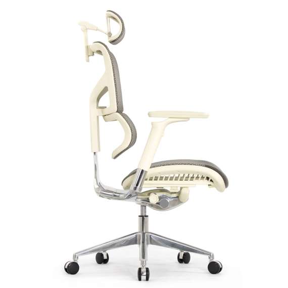 Кресло EXPERT 2 SAIL HSAM 01-G (подлокотник 6D(360), подголовник 5D,сетка серая / каркас светлый)