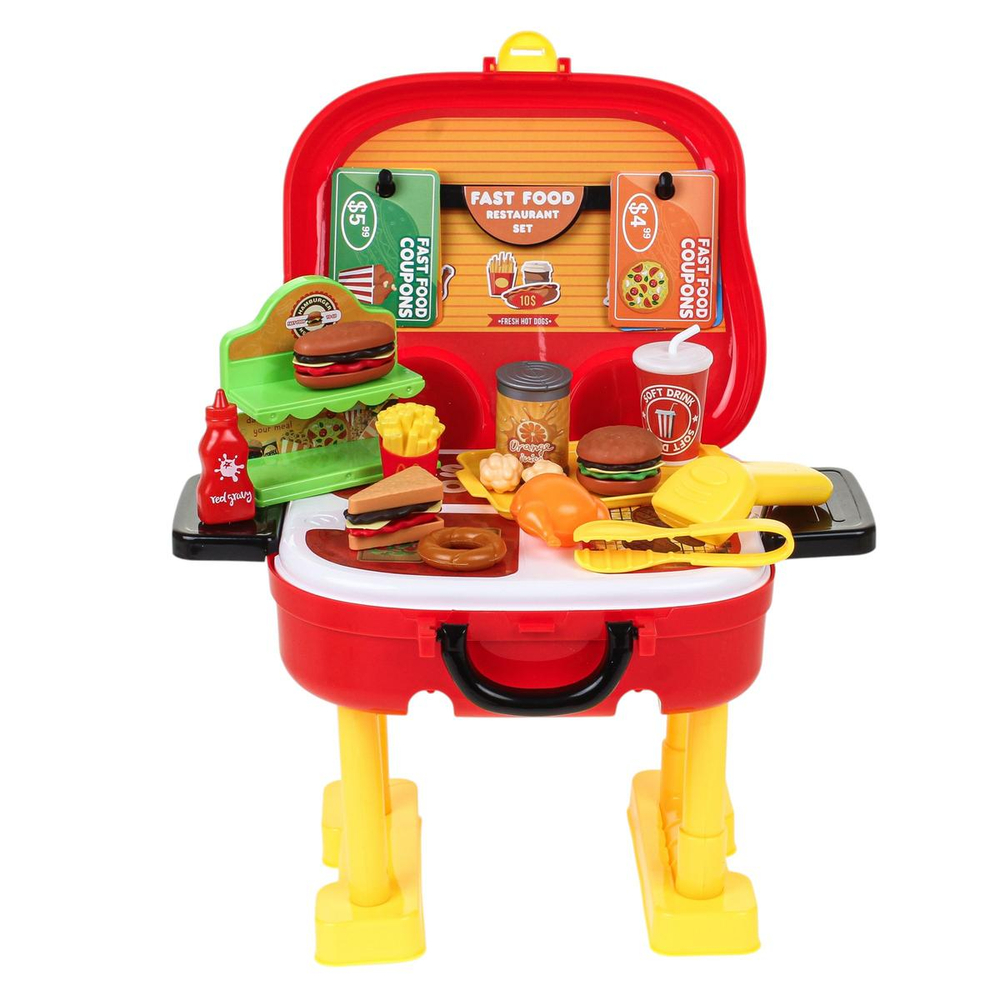 Игровой модуль "Кухня" 32 предм. чемод.на колесах BX58