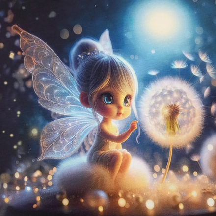 Футер 2х нитка петля Купон Маленькая Фея 60см