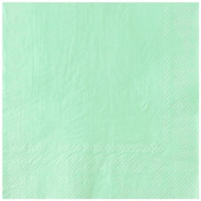Салфетка Пастель мятная 33см 12шт/G