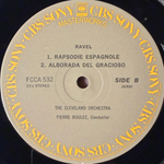 Виниловая пластинка Равель - Дафнис и Хлоя, Павана на смерть инфанты, Испанская рапсодия, Альборада LP