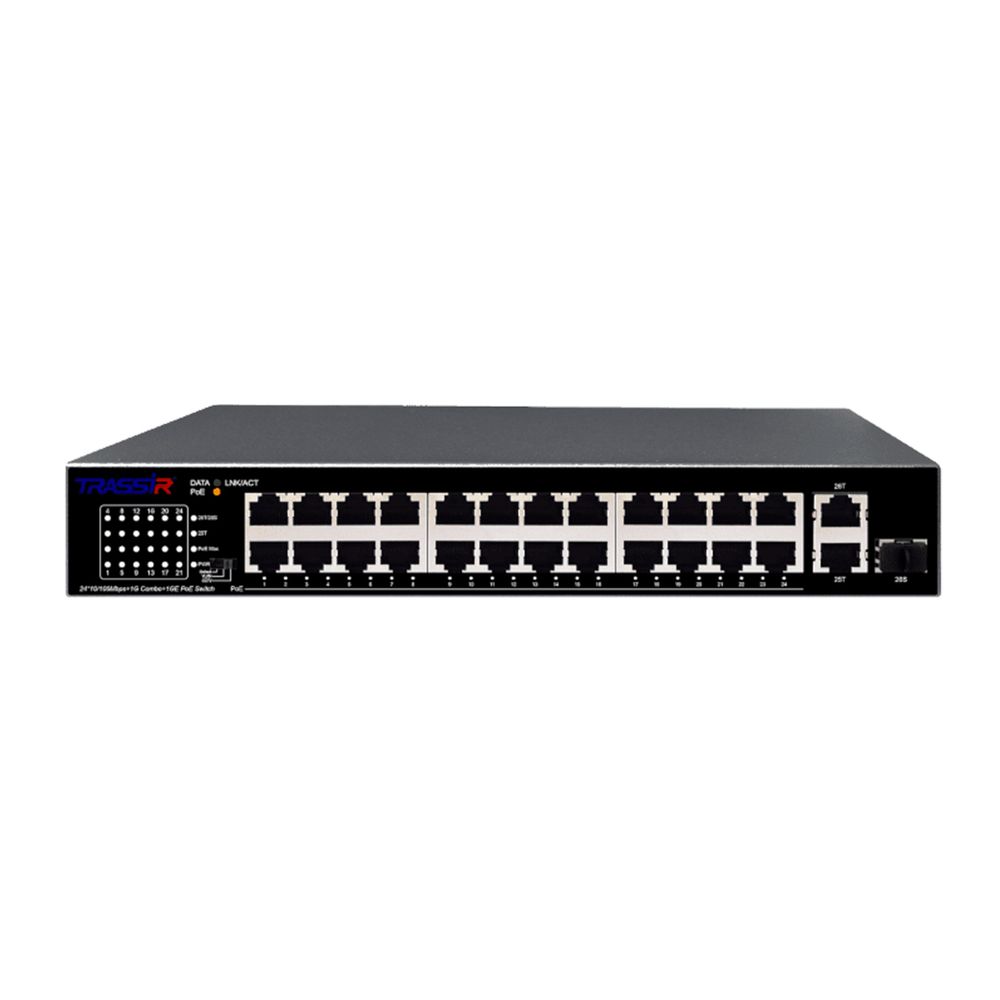 TR-NS1126-225-24PoE PoE коммутатор Trassir