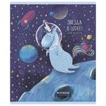 Тетрадь 48 л. кл. скреп. ЮНИКОРНИЗАЦИЯ А5 soft touch выб. УФ-лак офс., 5шт