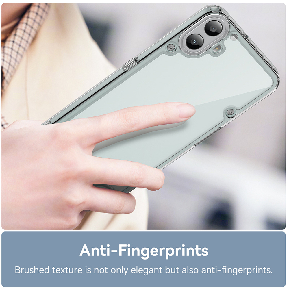 Усиленный чехол прозрачный для Nothing CMF Phone 1, увеличенные защитные свойства, мягкий отклик кнопок, боковые рамки прозрачные