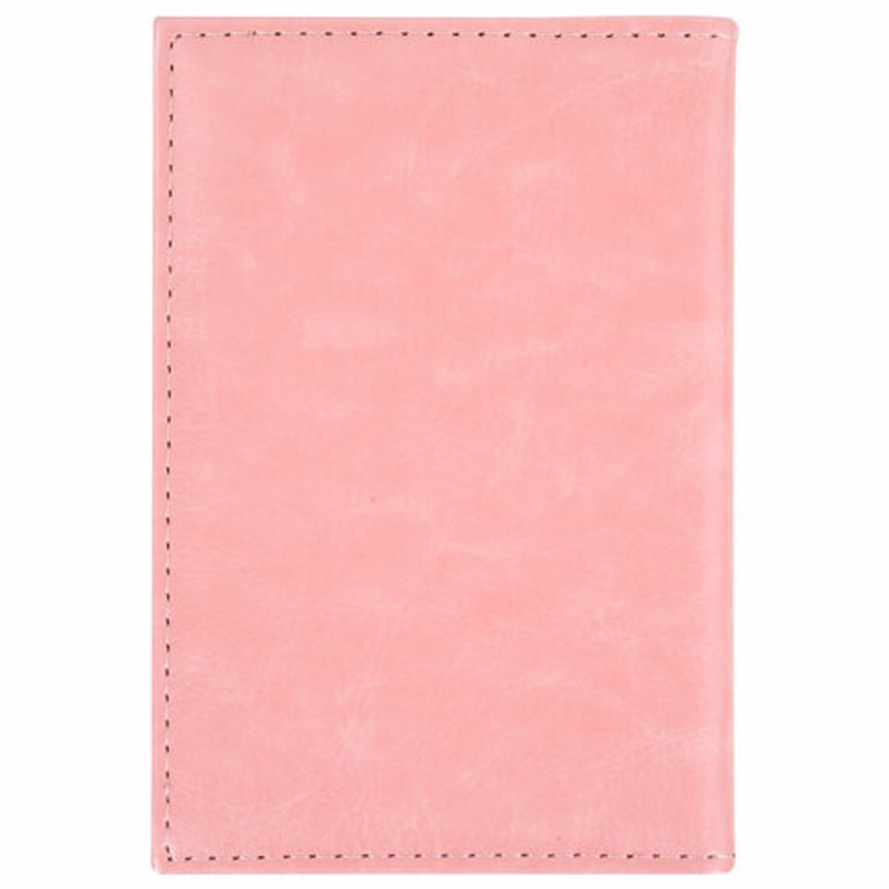 Обложка для паспорта экокожа, мягкая вставка изолон, "PASSPORT", розовая, STAFF "Profit", 238409