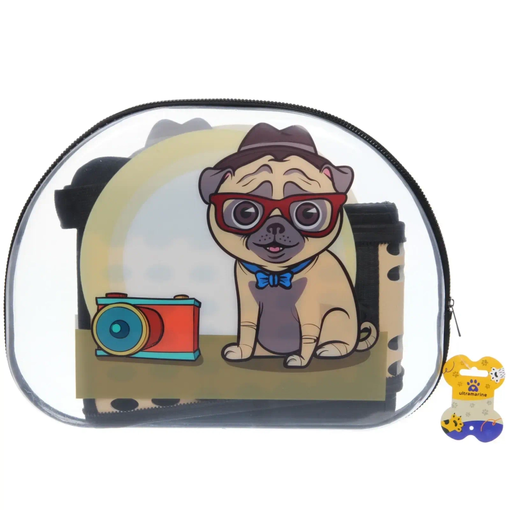 Сумка - переноска для животных «Малыш Айки», цвет как на фото, 42*28*32/до13кг (пакет и лейбл)