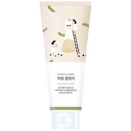 Питательная пенка-скраб для умывания с соей Round Lab Soybean Cleanser, 150 мл