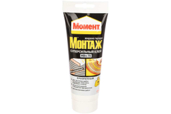 Клей монтажный универсальный акриловый Момент Монтаж Суперсильный МВп-70 прозрачный 185 г